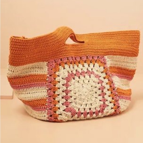 Anthropologie Tallulah Crochet Tote Bag - Picture 6 of 9